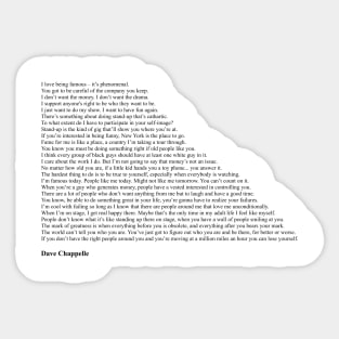 Dave Chappelle Quotes Sticker